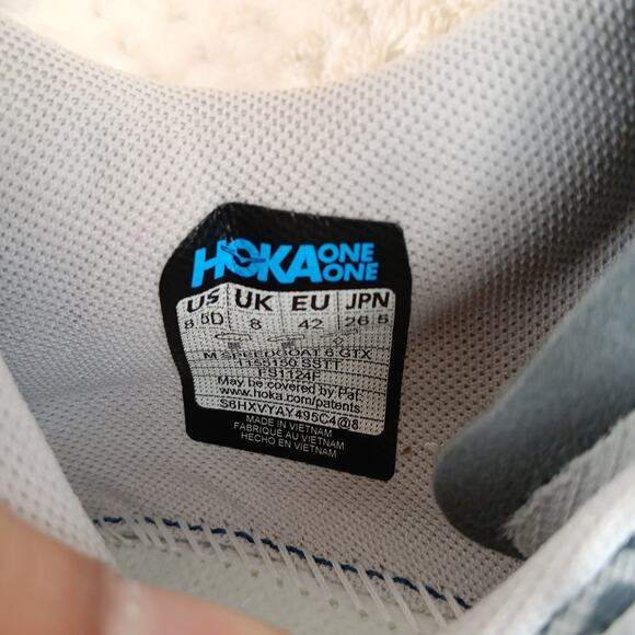 Hoka Speedgoat 6 GTX Men’s Size 8.5D Blue Gray Running Shoe 1155150-SSTT - Picture 11 of 13